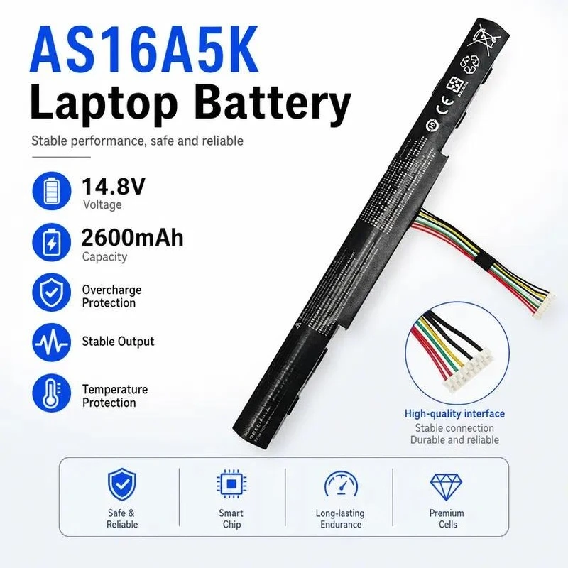 AS16A5K for Acer E5-475G 523G 774G 575G N16Q1 Laptop Battery AS16A7K AS16A8K Replacement Notebook Batteries