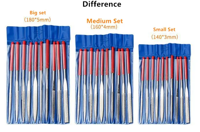 10pcs/bag Needle Files Set Carpentry Filing Tool Accessories for Jeweler Wood Carvin Hand Tool