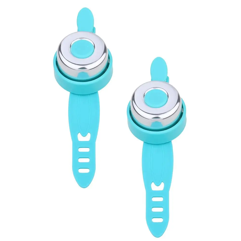 

2 Pcs Bike Bell Scooter Strap Plastic Loud Clear Ringtone Durable Design Kids Bicycles Accessories Boys Girls Skateboard Riding