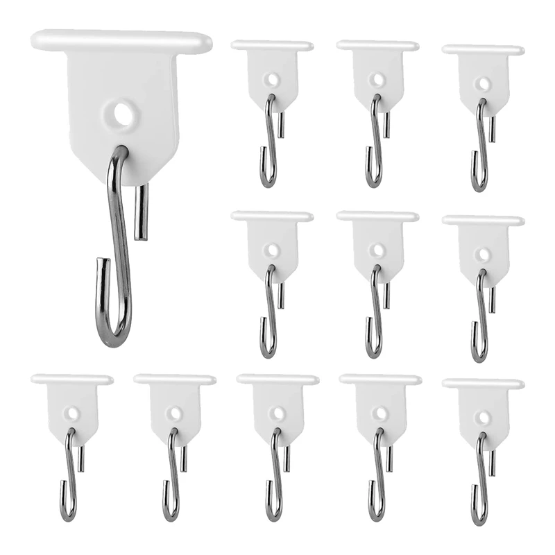 12 Pairs RV Awning Light Holder, S Shaped Canopy Light Hooks For Outdoor Camping Tent Home Party