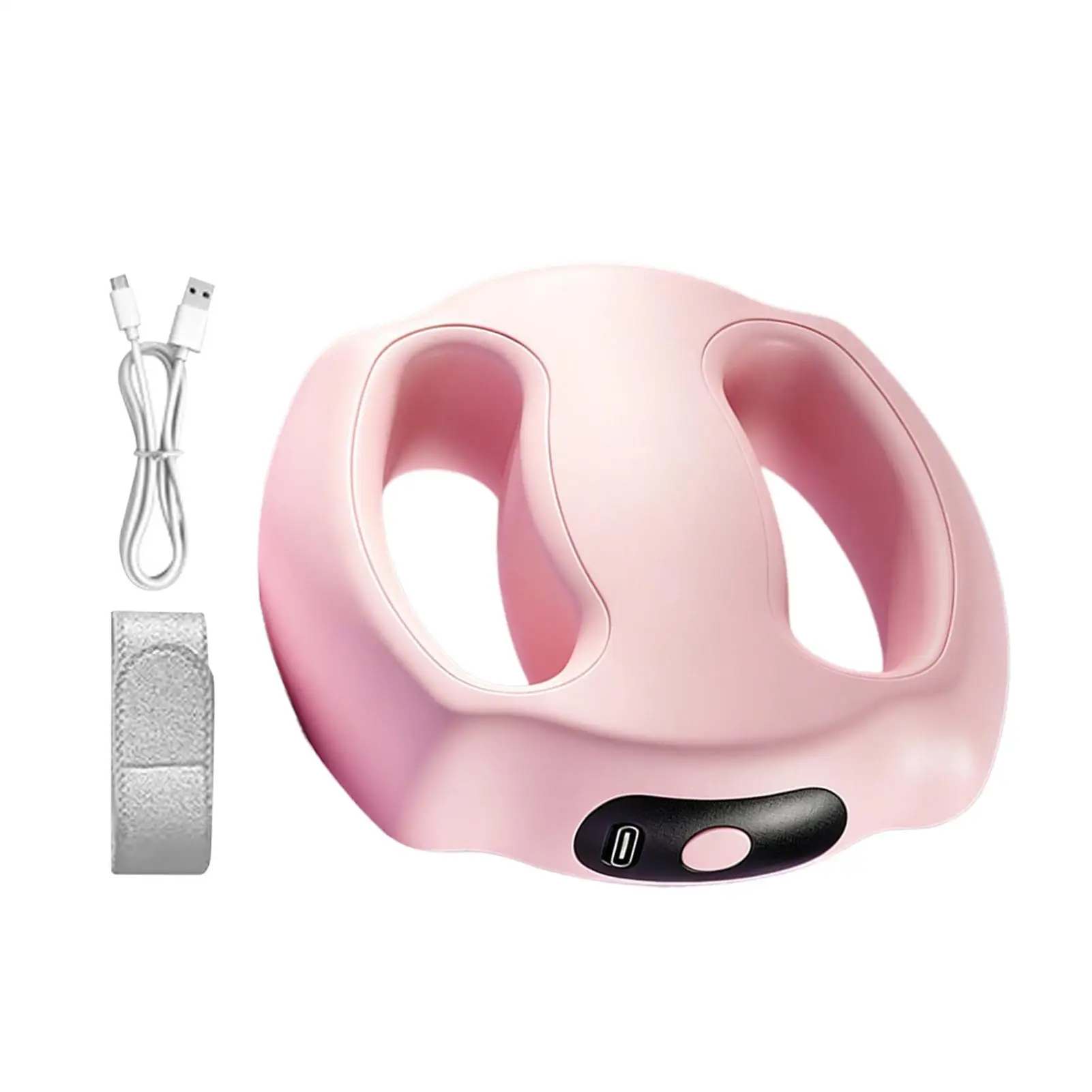 Fascia Ring Neck Vibrating Massage Device With Belt Electric Abdominal Massager For Athletes Laborers Players Fitness Lovers