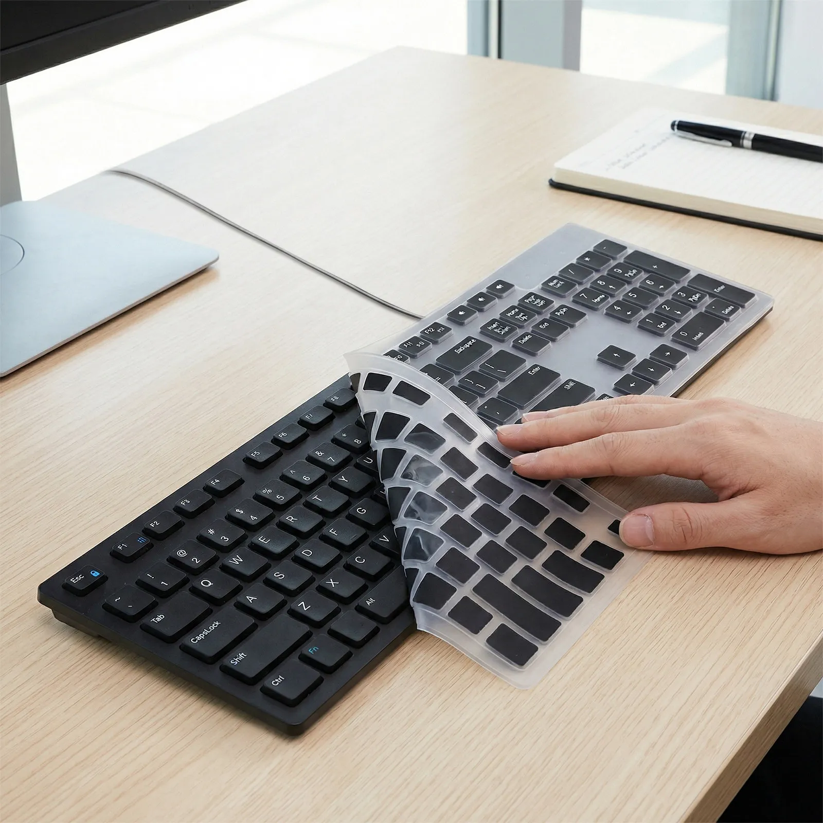 1Pcs Keyboard Protective Film Ultra Thin Silicone Keyboard Protector Heat Cold Resistant Dust Proof Waterproof Cover for