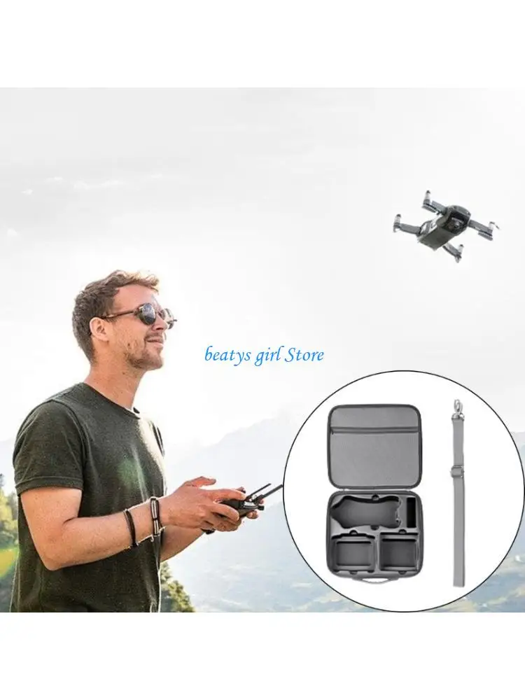 C7AB Portable Storage Bag for Drones Device Quadcopters Carrying Bag Water-Resistant Exterior Roomy Inner Compartments