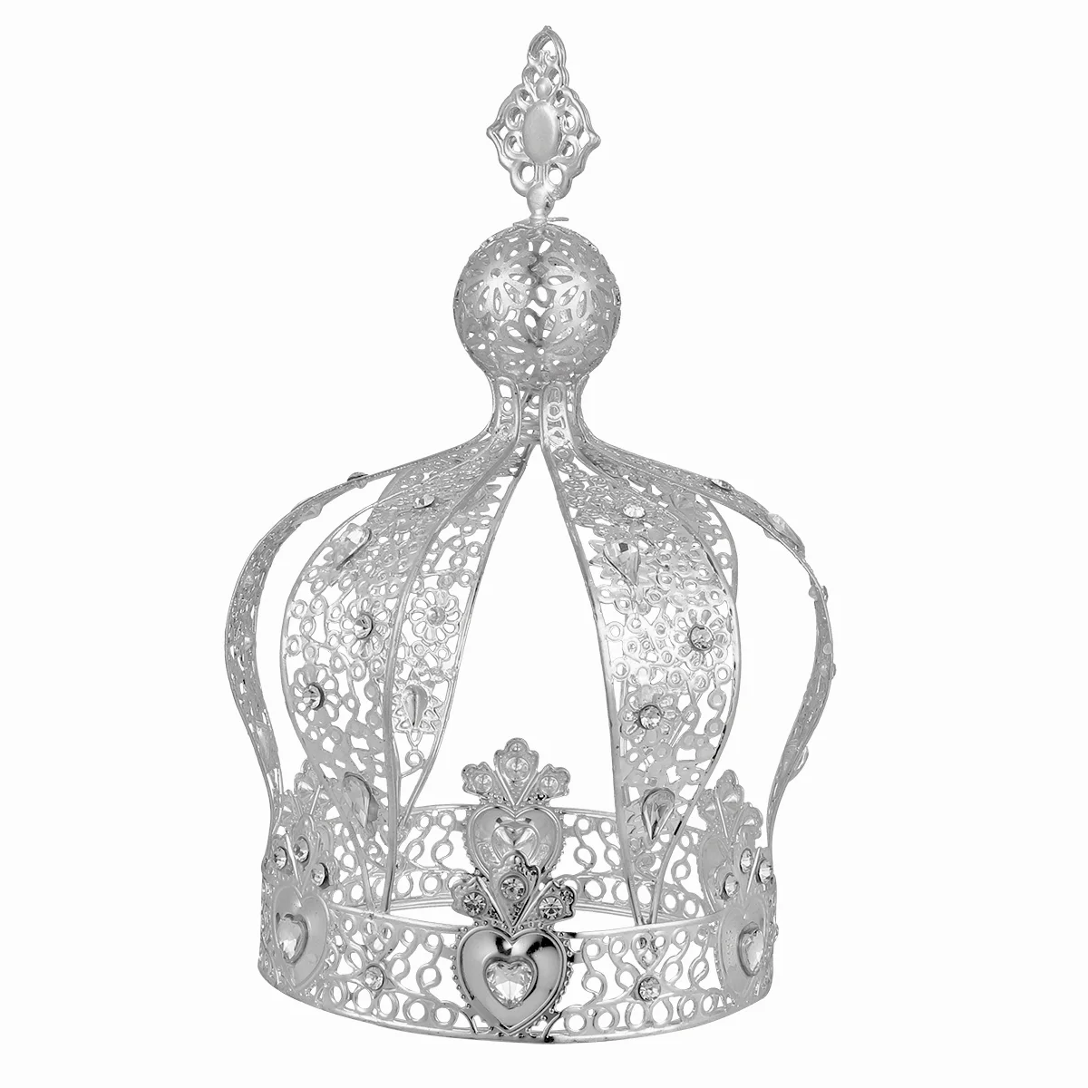 

Wedding Decorations for Ceremony Crown Cake Ornament Decorate Birthday Silver Bride