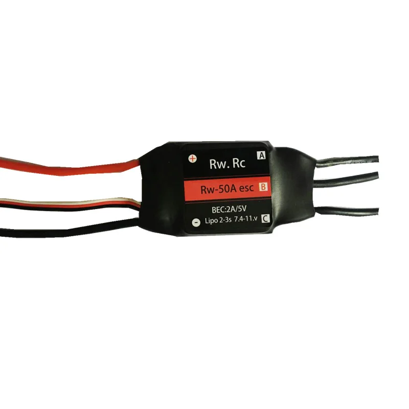 RW.RC 2-6S 200A 30A/50A/70A/125A ESC 5V/2A 5V/5A UBEC Brushless Speed Controller ESC For RC Car Boat