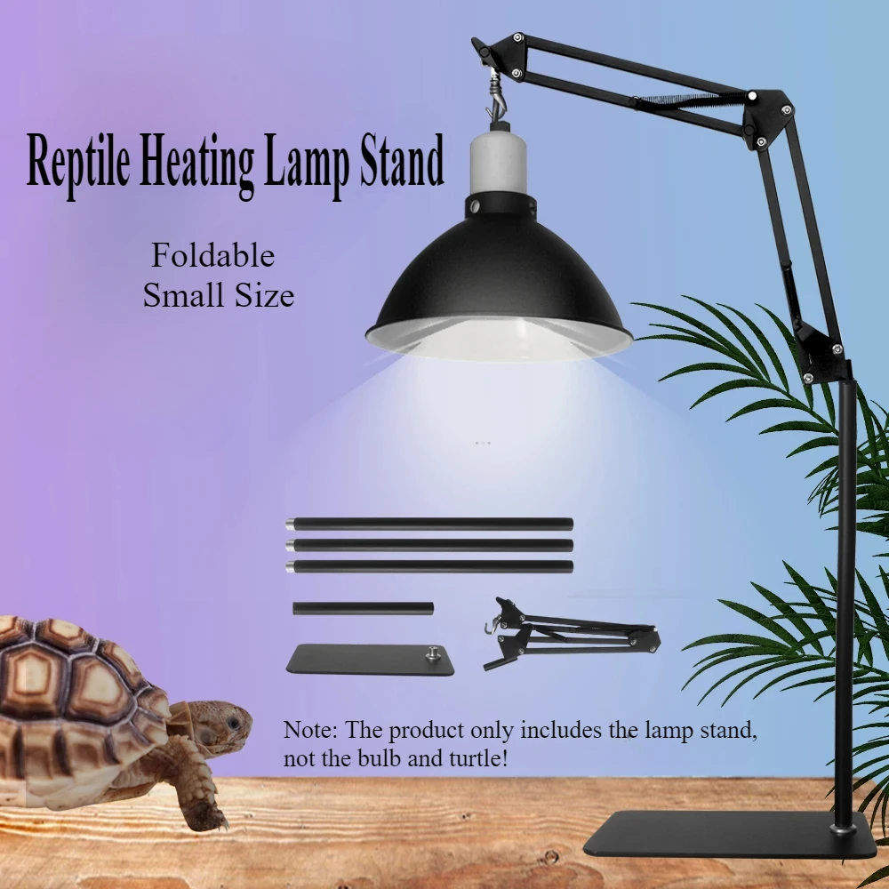 

NoMo Reptile Lamp Stand Three-speed Adjustable Folding Floor Climbing Pet Heating Light Stands for Lizard Tortoise Frog Turtle