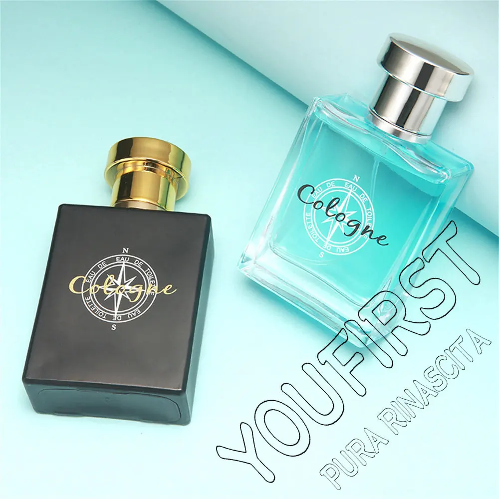 Perfume de alta calidad para hombre, 50ML, Perfumes masculinos que atraen las mujeres, fascinación, Colonia, Perfume de feromonas para hombre, fresco y Natural