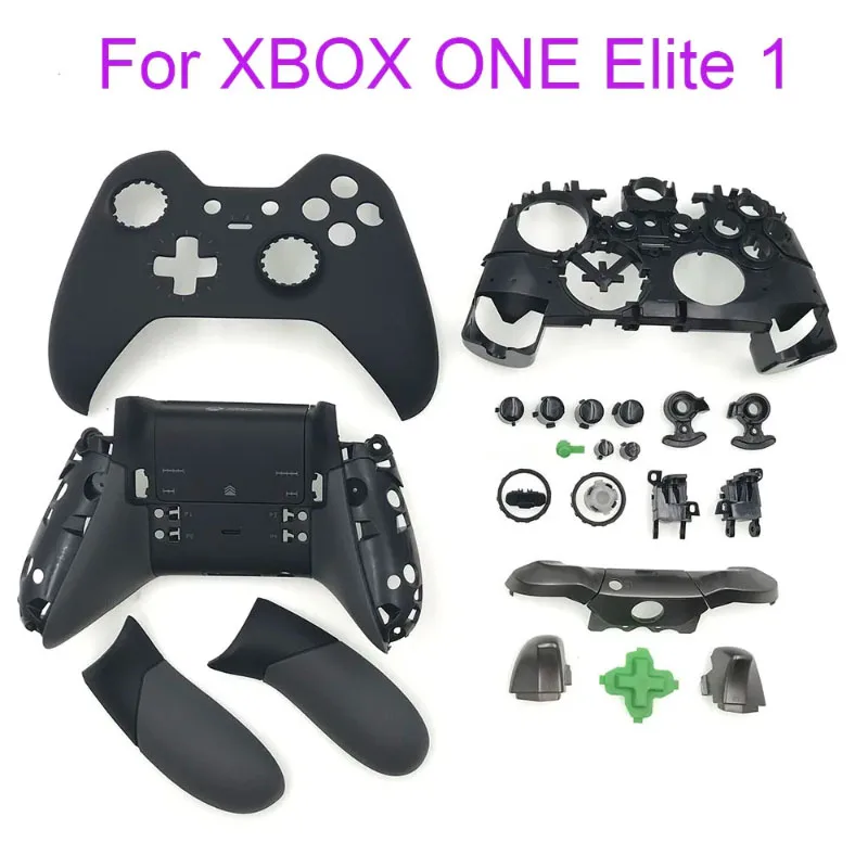 Full Housing Shell Replacement Kit for Xbox One Elite Series 1 Controller Faceplate Cover Rear Grips ABXY LB RB Buttons