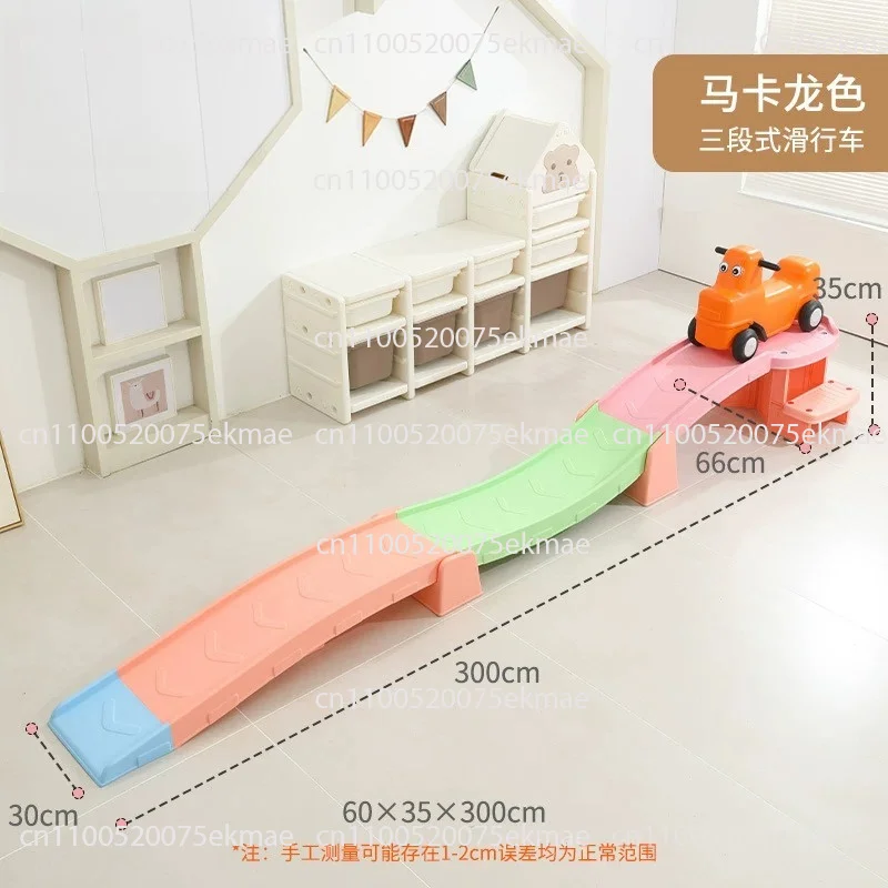 Plastic Roller‑coaster Track Set With Sliding Car, DIY Building Amusement Game Model