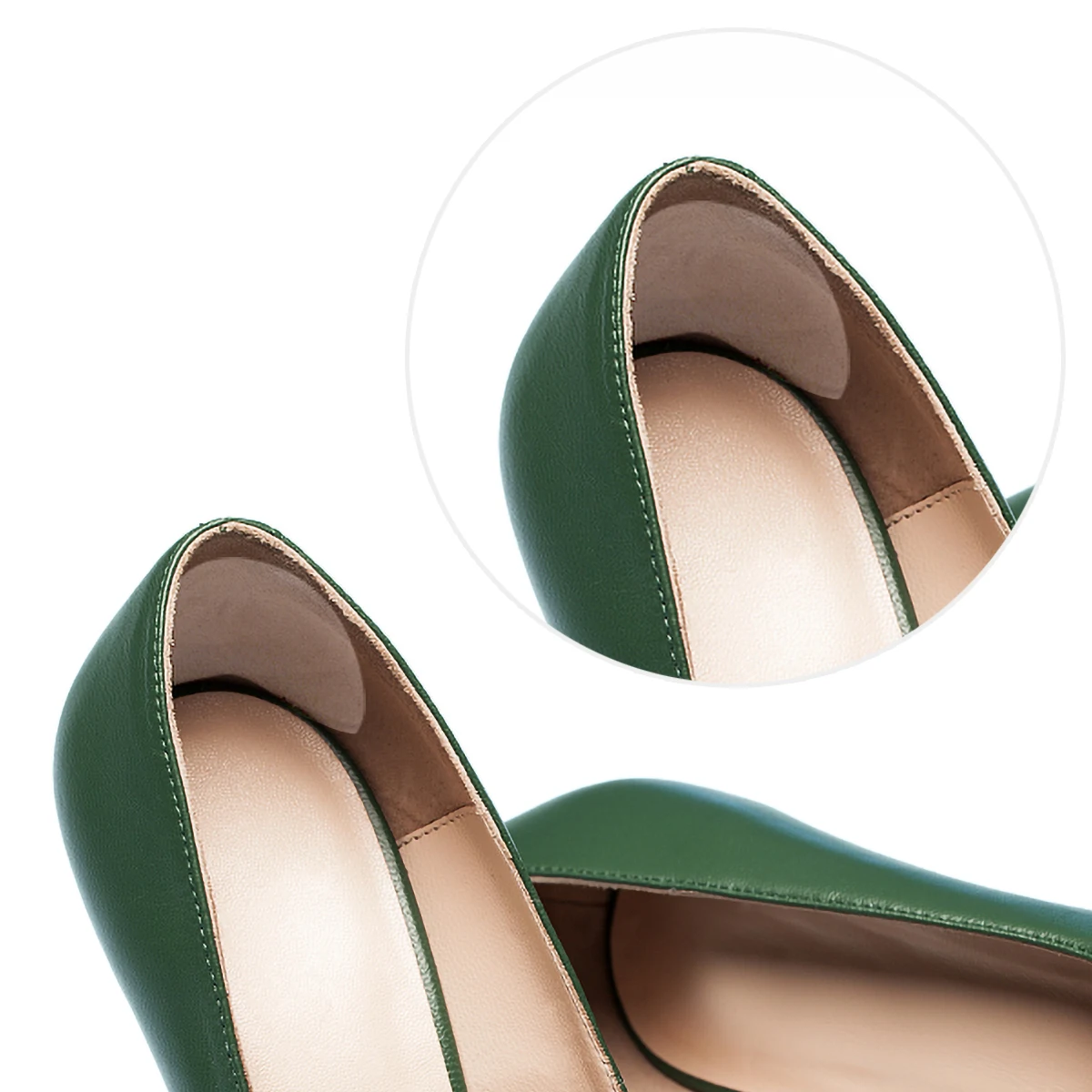 

Heel Cushion Pads Self Adhesive Foot Care Protector Anti Slip Shoe Inserts Pu Material For High Heels Flat Shoes