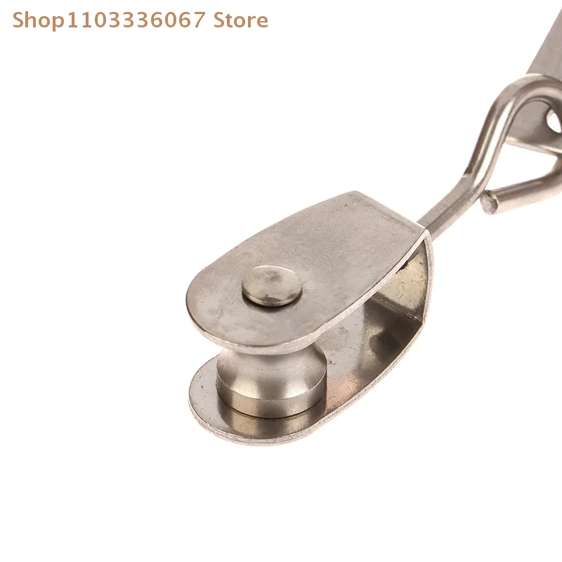 [Y]2pcs Heavy Duty 304 Stainless Steel Pulley & Clamps For Shade Sail Installation Outdoor Garden Sun Shade Pipe Clips Hardware