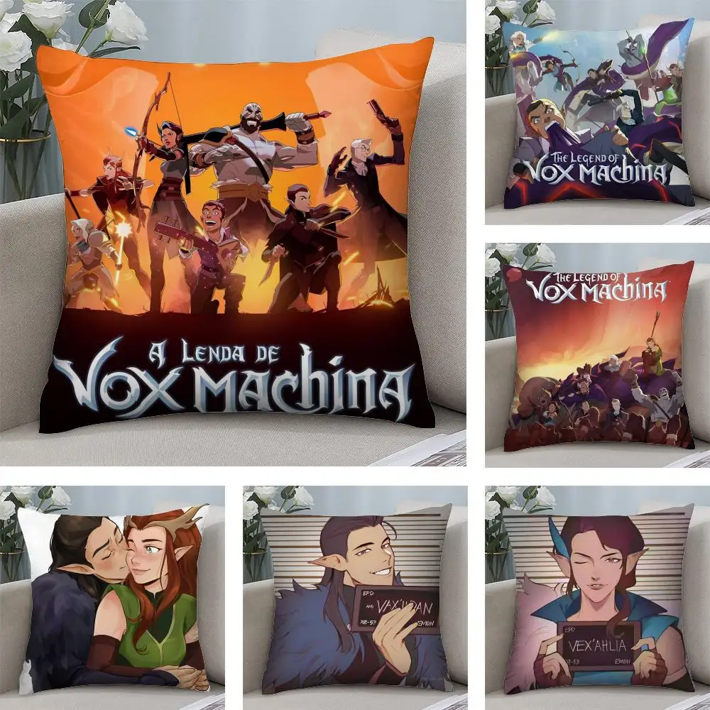 The Legend of V-Vox Machina Cushion Cover Pillowcase Ultra Soft Skin Friendly Fabric Cloud Like Comfort & Concealed Zipper