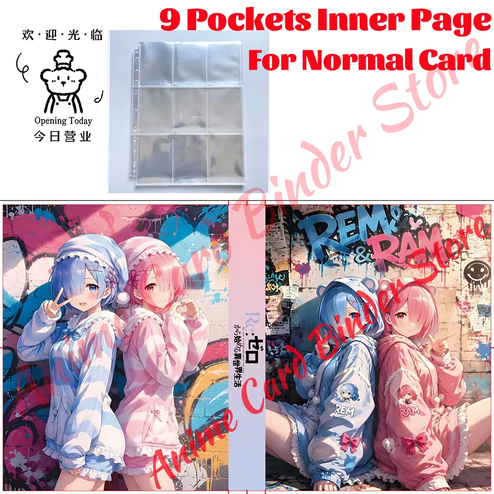 Newest Rem and Ram Kafka Card Binder Various IPs Large Capacity DIY Album Cover Customization with Pictures Exclusive Gifts