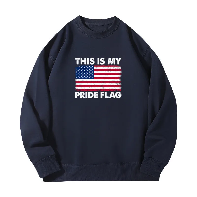 New Men Women Round Neck Pullovers Funny This Is My Pride Flag Sweatshirts Outdoor Fashion Casual Streetwear