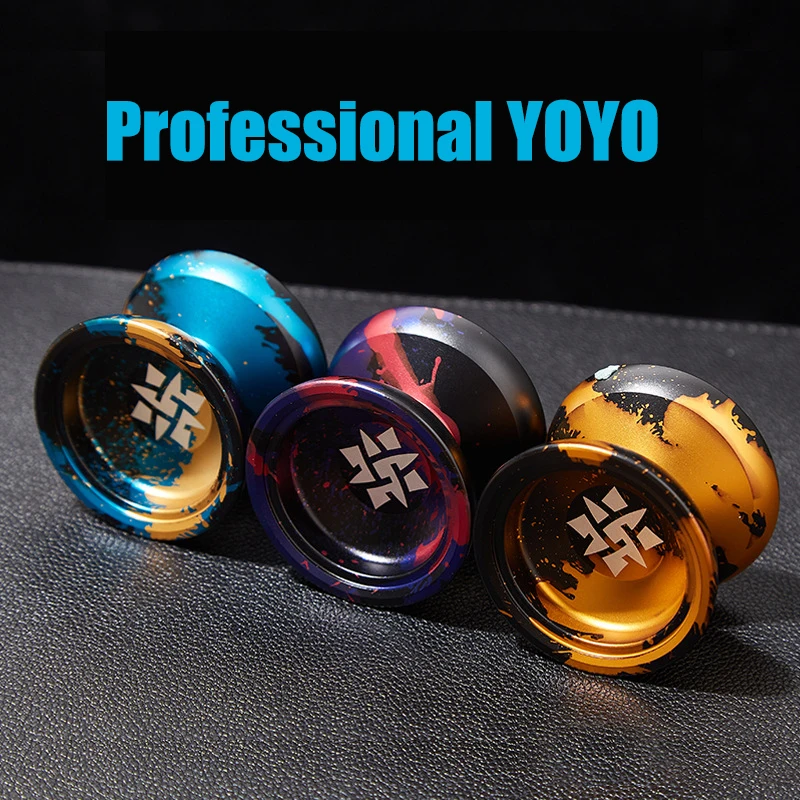 YoYo Toy Yoyo Professional Magic Yoyo Metal Yoyo with 10 Ball Bearing Alloy Aluminum High Speed Unresponsive Yoyo for Kids Adult