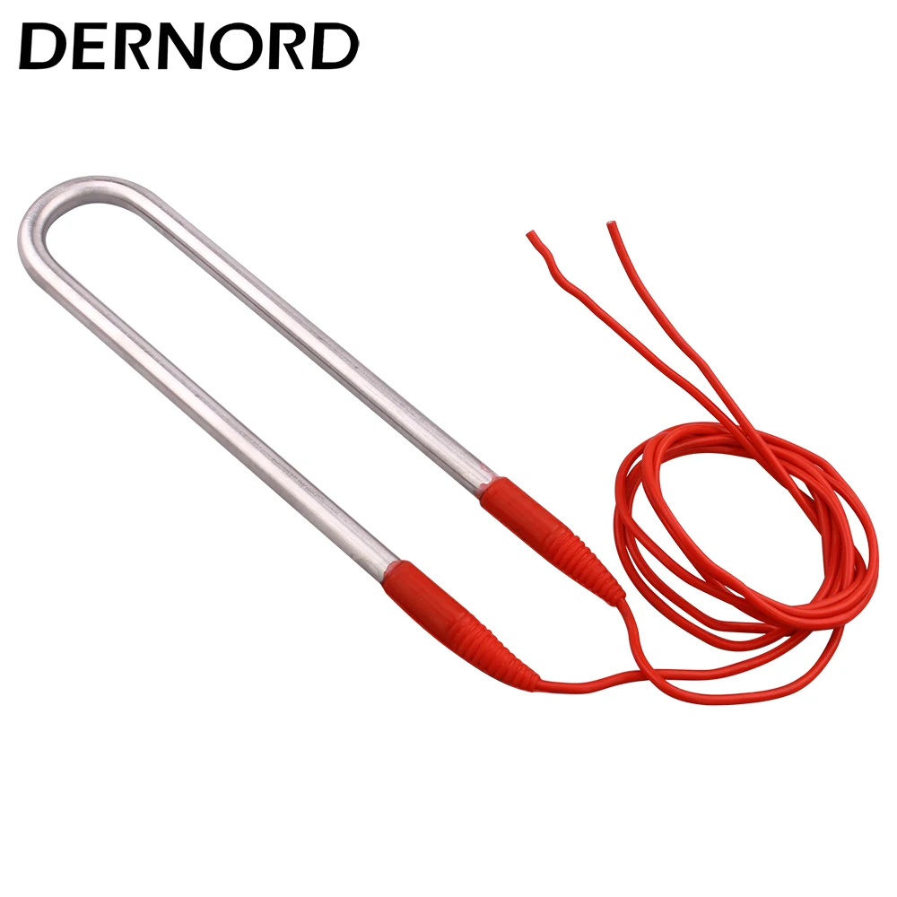 DERNORD 24v U Shape Electric Heating Element for Water 200w/300w/400w/500w DC Immersion Tubular Heater with Water Proof Cable