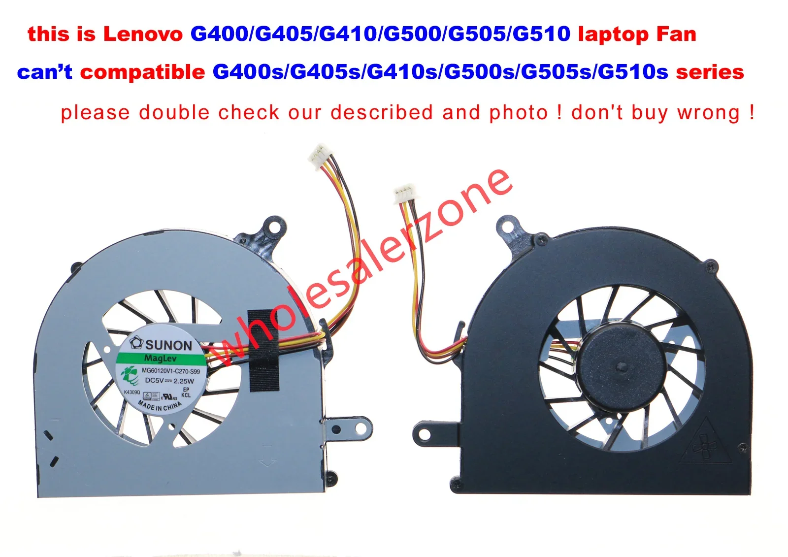 New CPU Cooling Fan for Lenovo G400 G400A G405 G500 G505 G500A G490 G410 G510 series laptop Fan