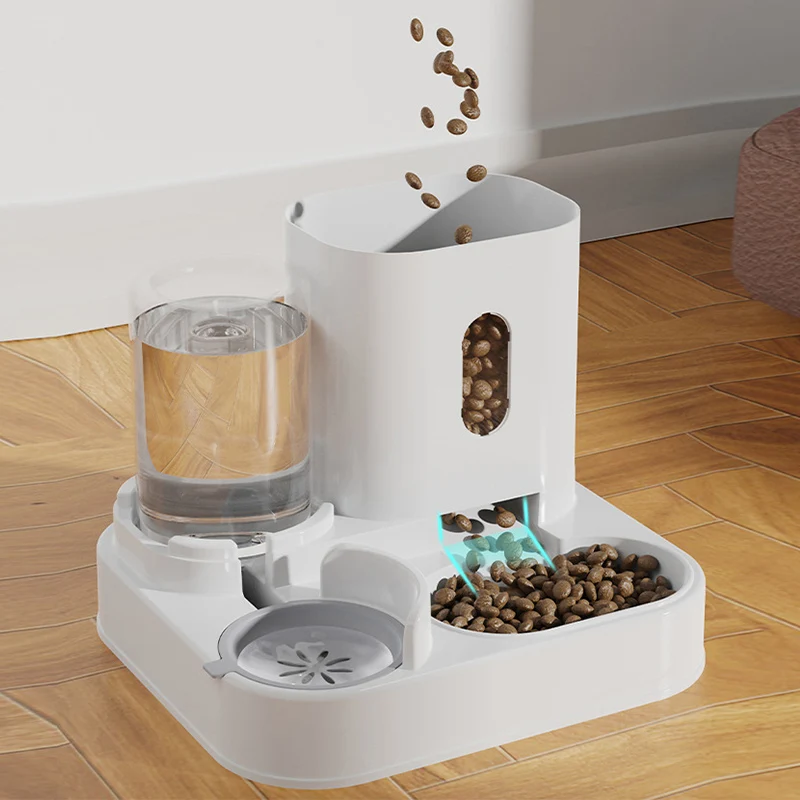 Dispenser Makanan Kucing 2 IN 1 Air dan Makanan Terintegrasi Dispenser Makanan Kucing dan Dispenser Air Otomatis Penuh Dispenser Air Lucu