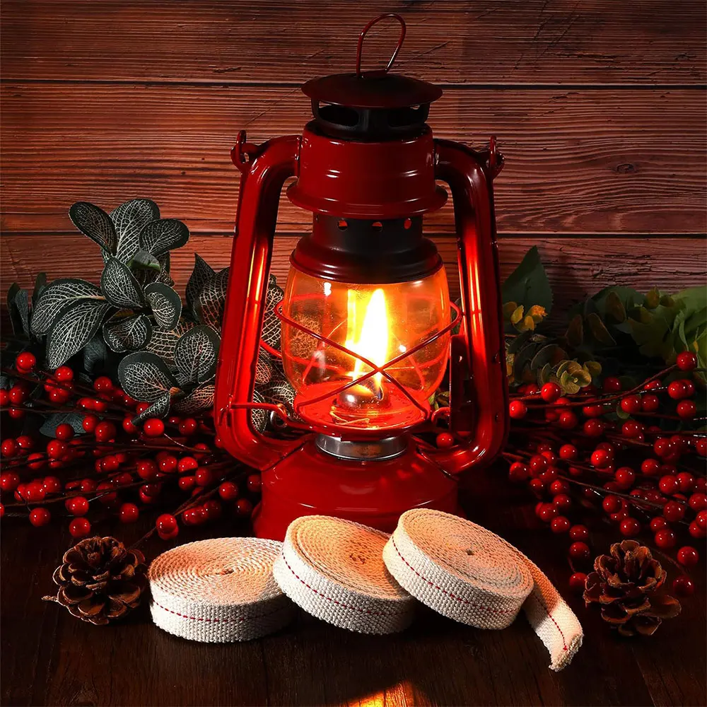 1Meter Long White Flat Cotton Oil Lamp Wicks Burner Candle Wick Replacement For DIY Outdoor Camping Portable Horse Lamp Supplies