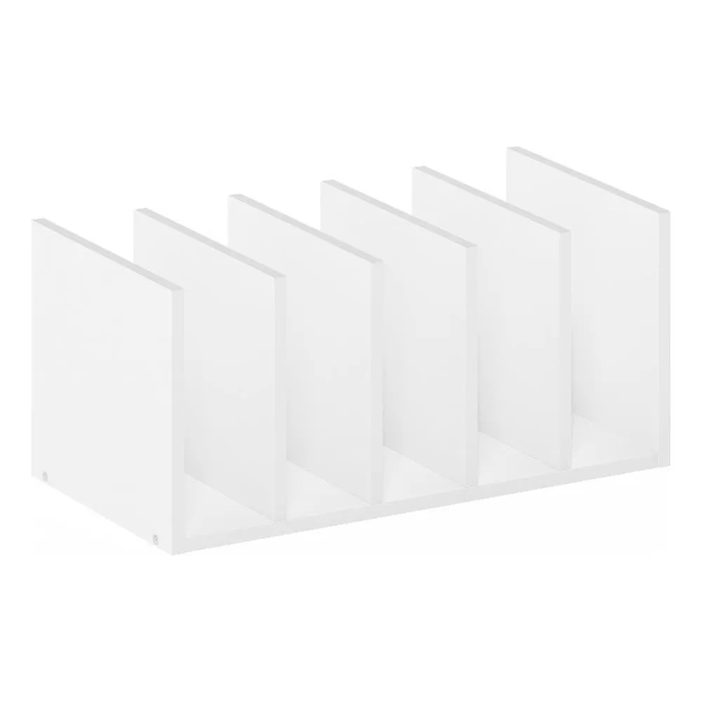 

Furinno Hermite Home Office Supplies Desktop Bookshelf Storage Organizer White