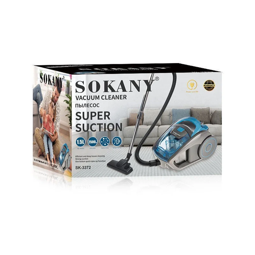 Houselin 2500W Bagless Can Vacuum Cleaner, Rotary Clean, Corded Vacuum Cleaner for Hard Floors, Carpets, Pet Hair