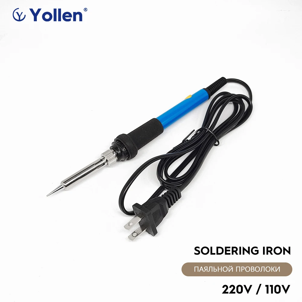 

220V/110V 60W Adjustable Temperature Electric Soldering Iron Internal Heating Solder Station Repair Tool EUR/UK/US/CN standard