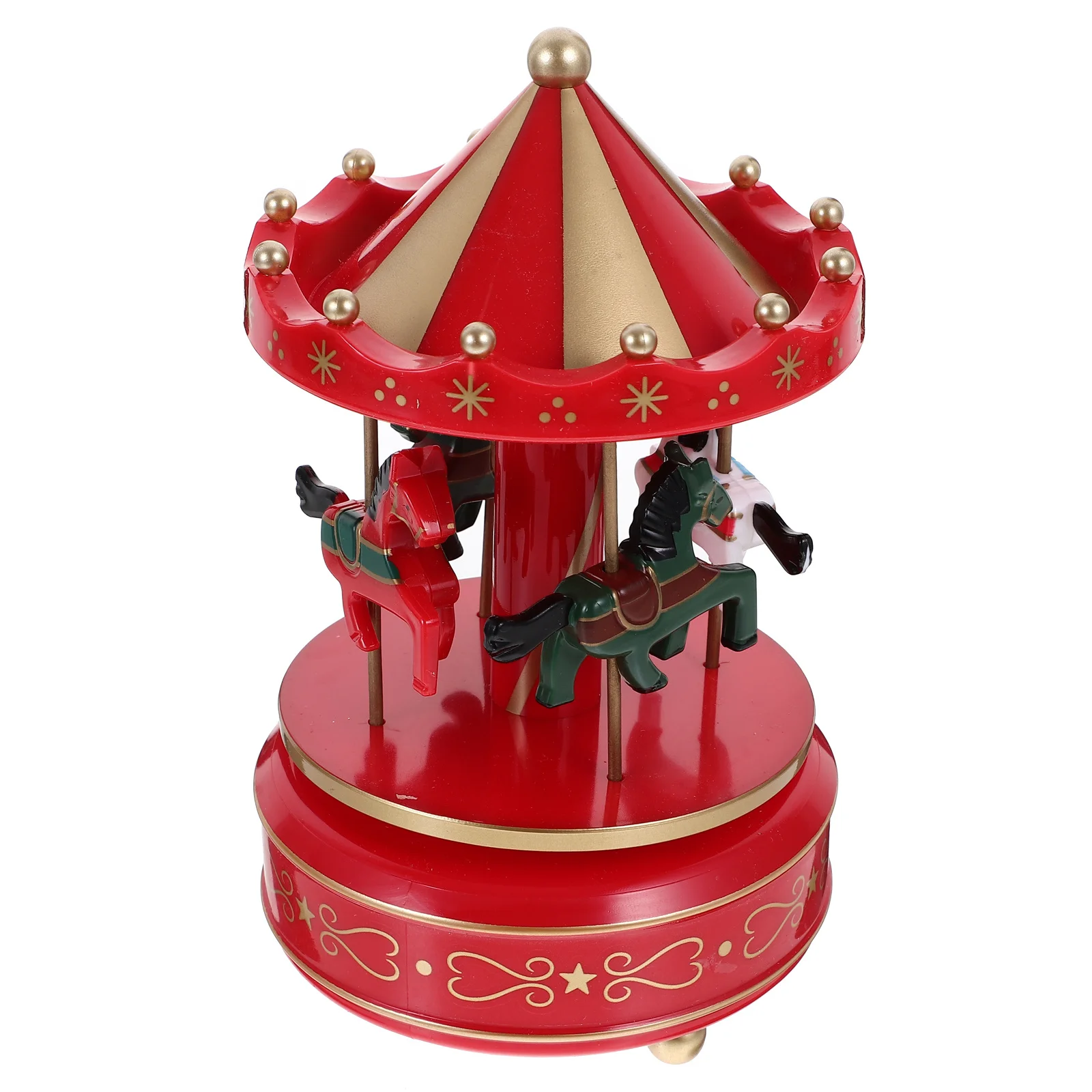 

Elegant Carousel Music Box Decorative Desktop Ornament Romantic Classical Melody Gift for Birthday Party Home Decor