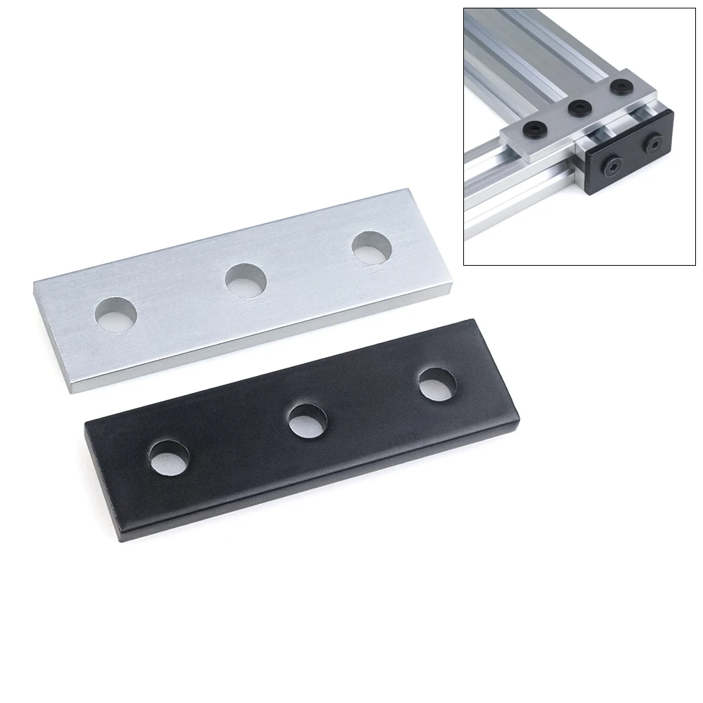 10Pcs/Lot Openbuilds Aluminum Alloy 3 Hole Joining Strip Plate for 20 Series Aluminum Profiles CNC Router 3D Printer Parts