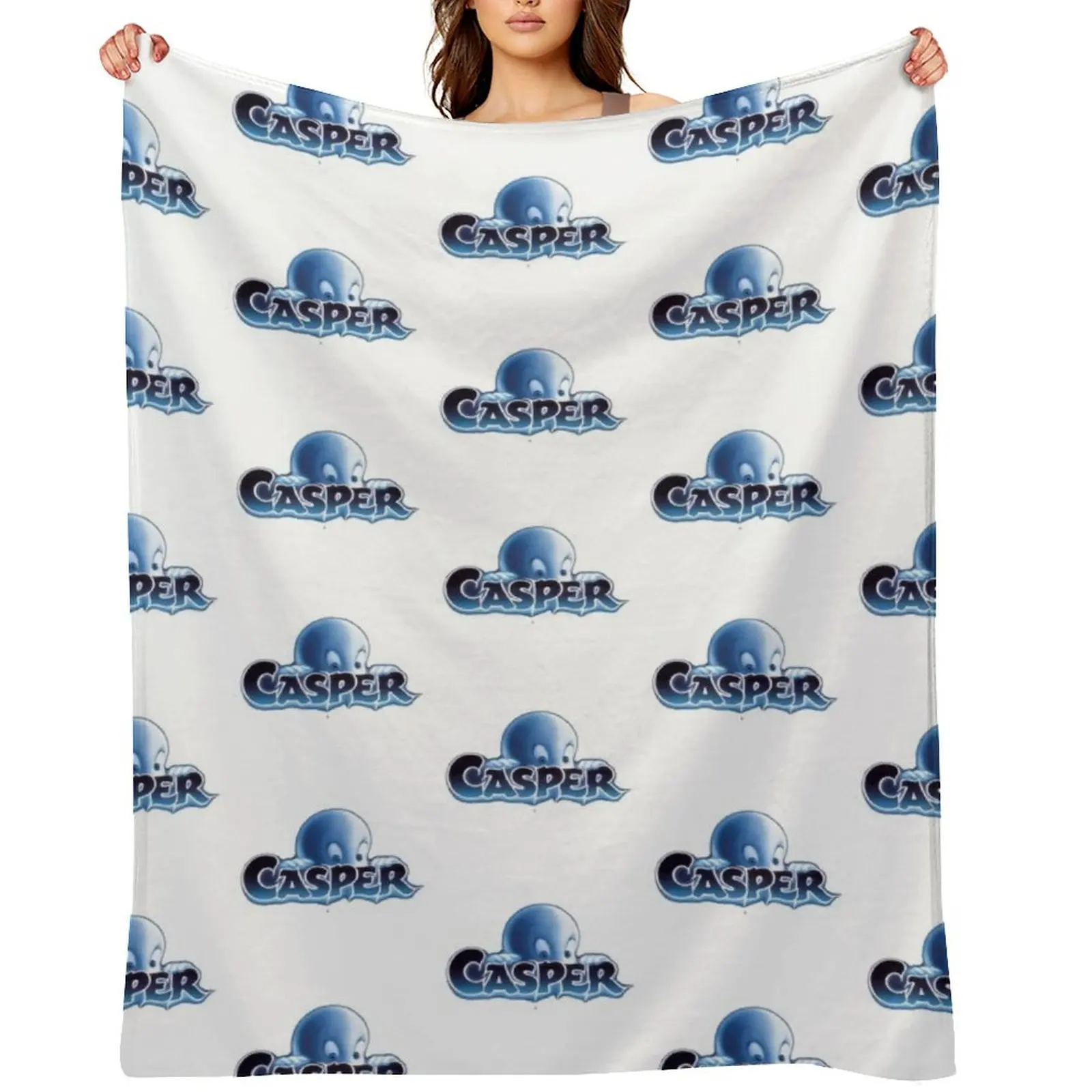 Casper the friendly ghost 90s movie Throw Blanket Furrys Vintage Warm Beautifuls Heavy Thermal Blankets