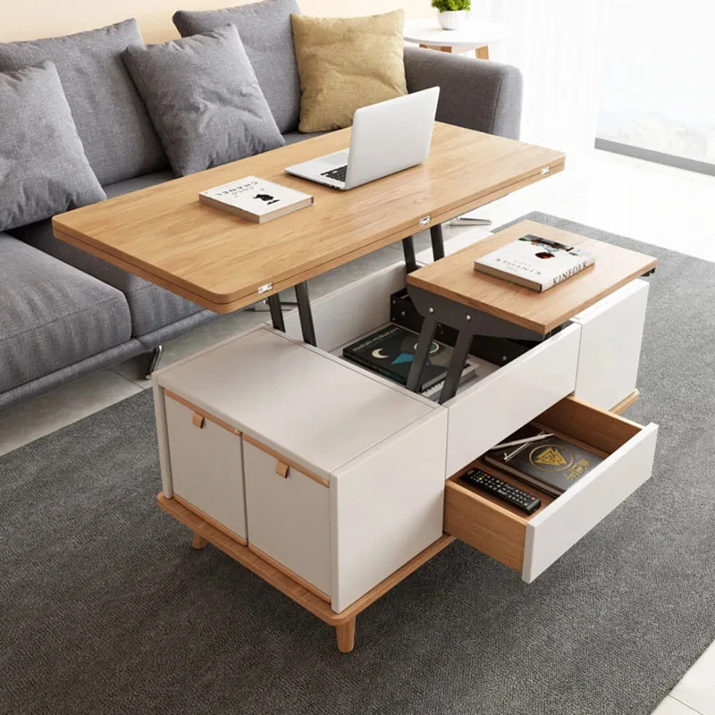 

Storage Design Coffee Table Nordic Drawers Lift Top Multifunction Coffee Table Modern Floor Mesas De Centro Para Sala Furniture