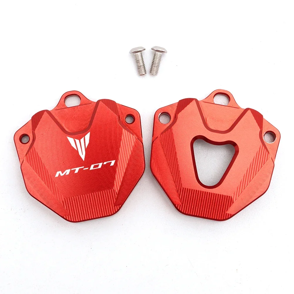 لياماها Mt07 MT-07 FZ07 MT FZ 07 2014- 2025 اكسسوارات دراجة نارية CNC مفتاح غطاء حافظة غطاء حماية المفاتيح سلسلة حلقية حزام #4
