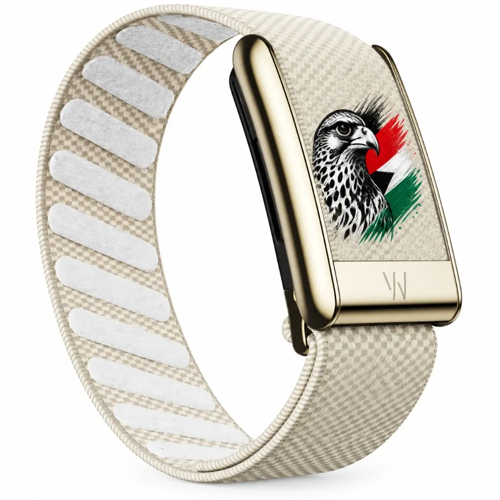 For WHOOP 5.0 MG Royal Falcon Printed Nylon Woven Sport Strap Replacement Fitness Wristband Luxury Pattern Band