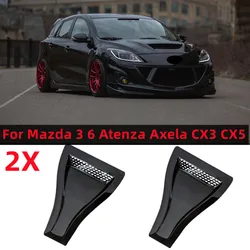 For Mazda 3 6 Atenza Axela Demio CX3 CX5 MP MS RX8 Universal Bonnet Air Vents Engine Hood Car Exterior Parts Car Front Vent