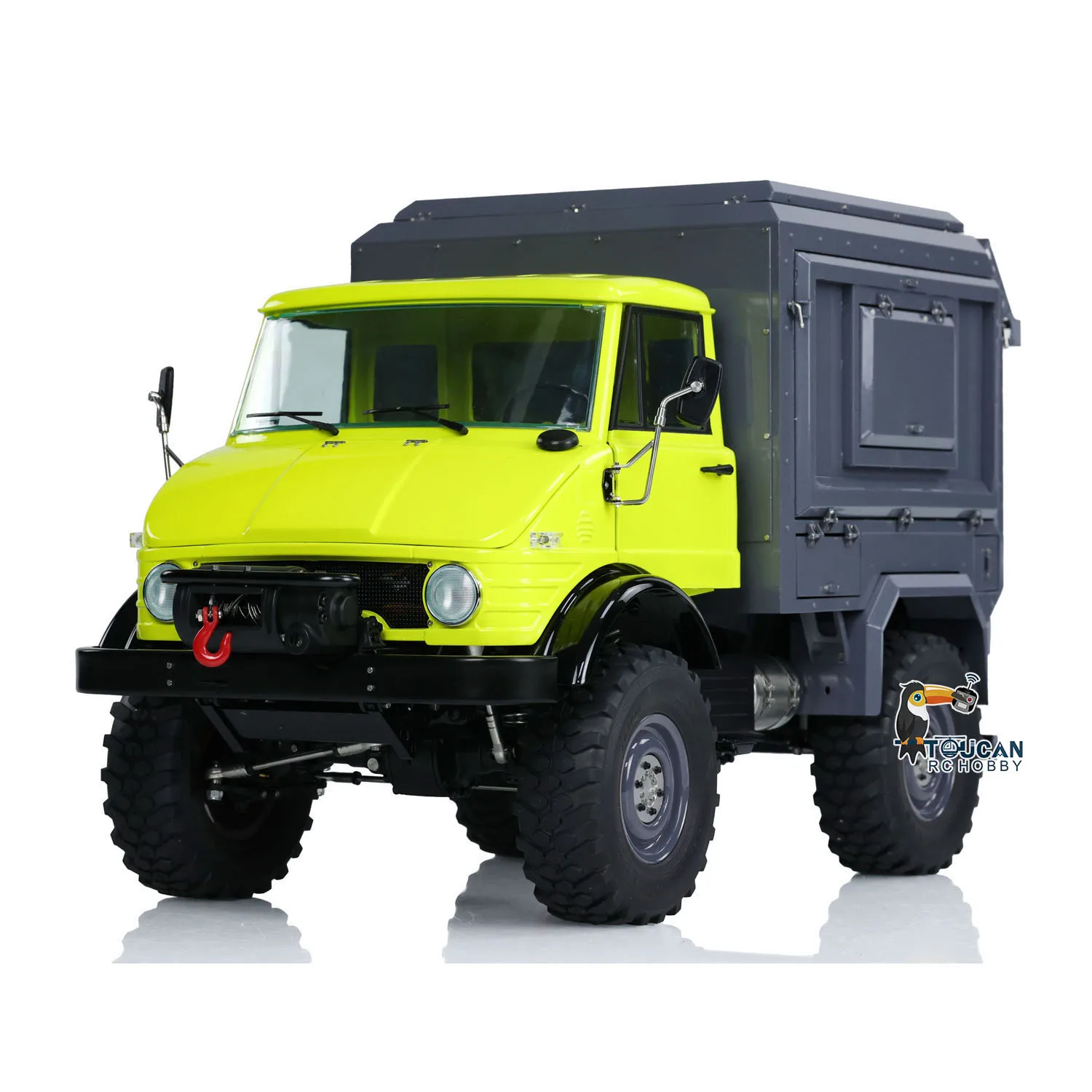 LESU 1/10 RC Metal Crawler Painted Assembled Off Road Rear Bucket U406 with Light Sound Group Recreational Vehicle Toy Model