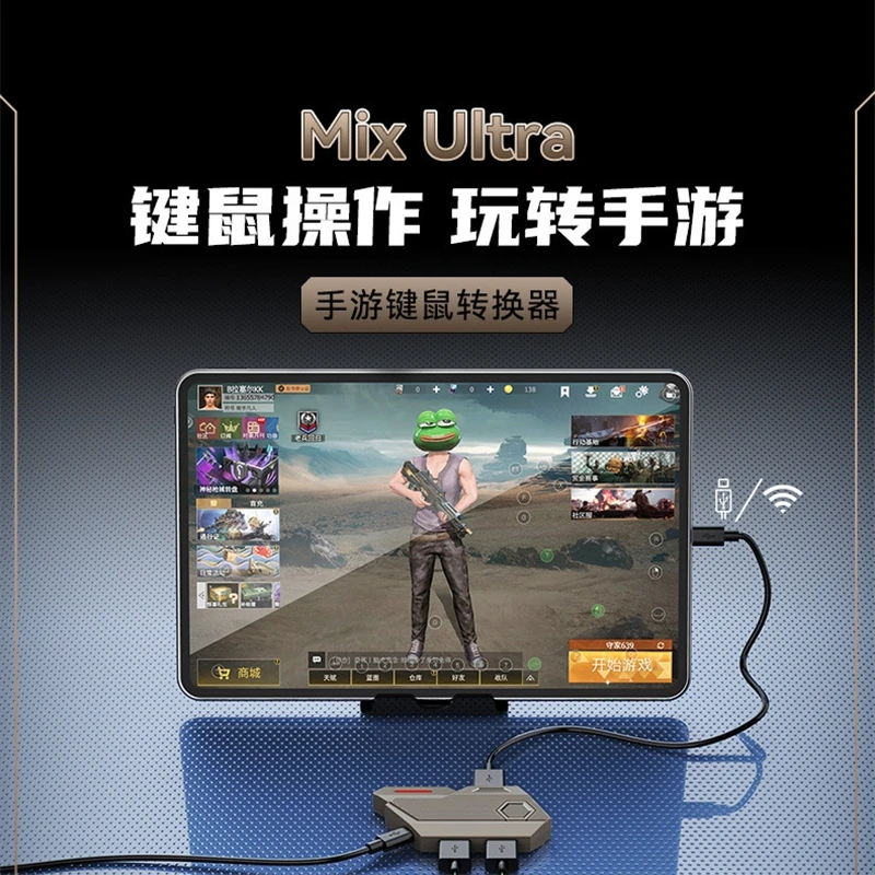 Mobile Games Converter Kit Mobilador Gamer Kit Gaming Keyboard Mouse 4 In 1 Combo One Hand Keyboard Mix Ultra For Android iSO AI