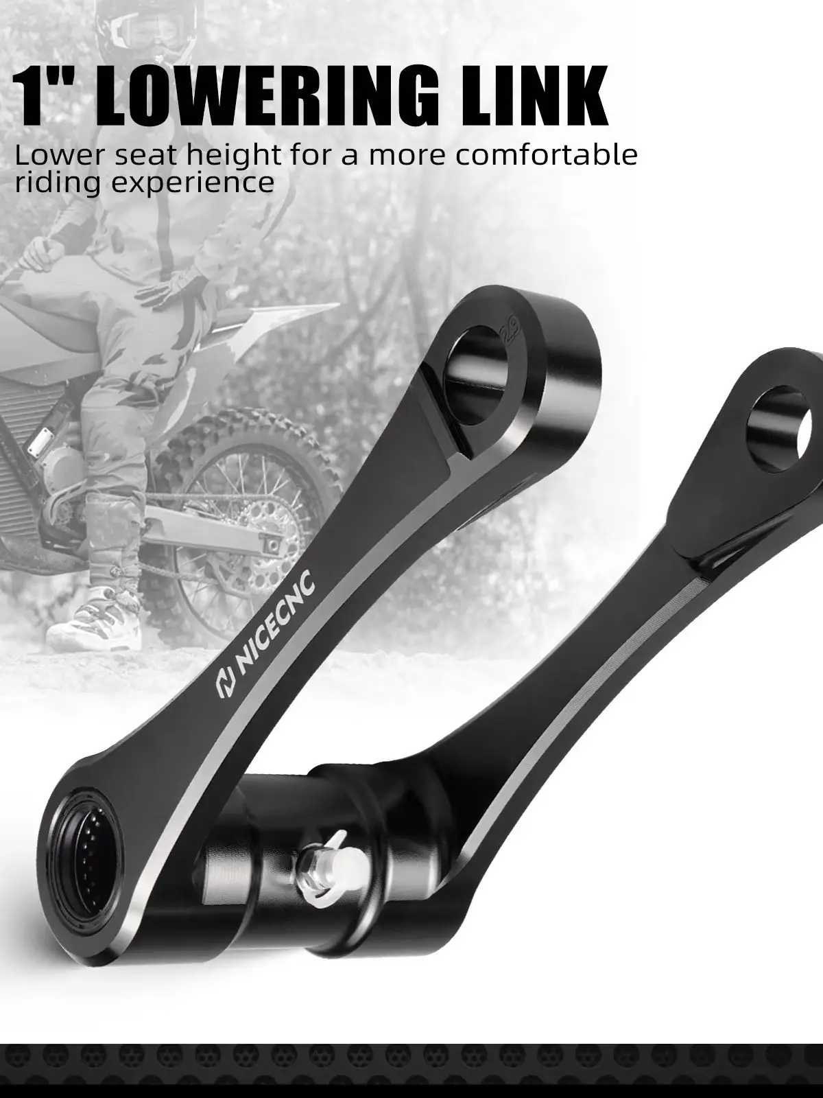 AliExpress NICECNC For Stark Varg MX Stark Varg EX 2024 2025 2026 Electric Dirt Bike 1″ Rear Suspension Lowering Link Aluminium