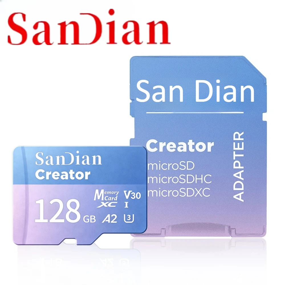 

2026 High Speed MicroTf SD CARD 128GB V30 A2 Memory Card 256GB 512GB 1TB Micro Tf SD Card Max 190Mb/s TF Card for 4K drone GOPR