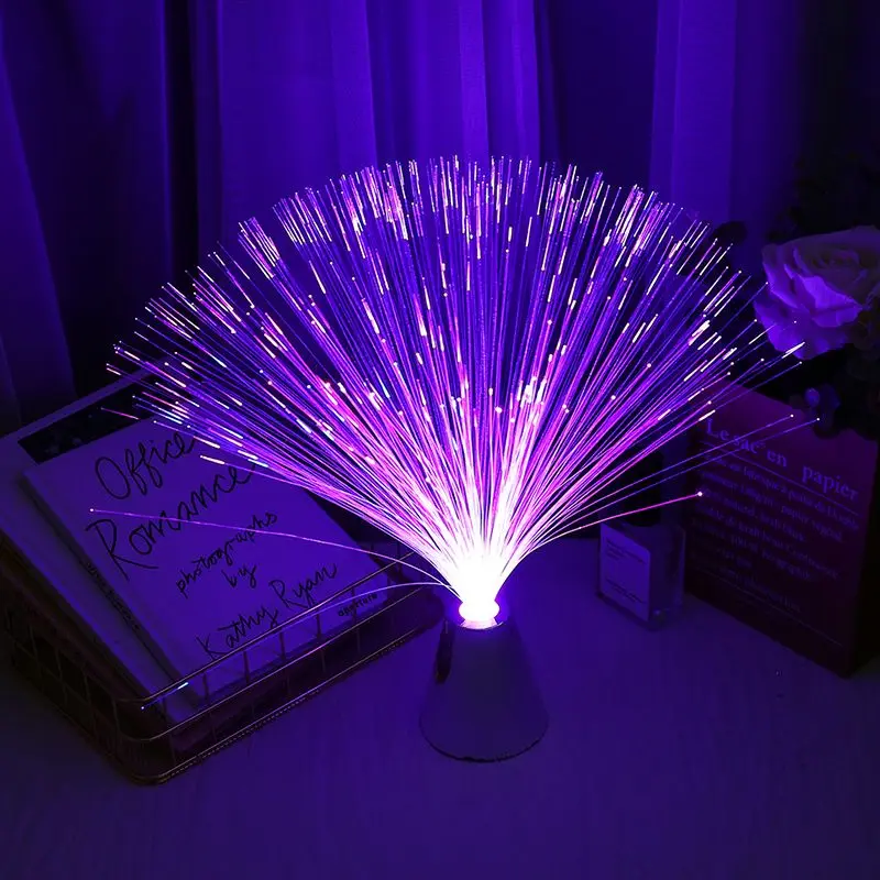 Luci per atmosfera natalizia luci a fibra ottica a LED lanterne lampada cielo stellato festa di nozze decorazione natalizia luce notturna per la casa