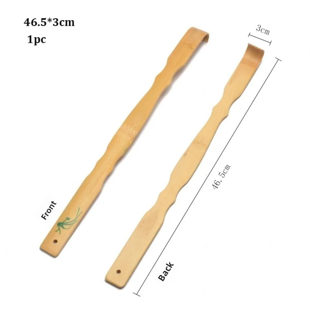 Durable Massager Back Scratcher Bamboo Multistyles Wooden Body Roller Stick 41.5~46.5cm Backscratcher Wooden Scratching view 6