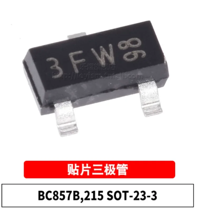 200PCS BC857B,215 PNP Bipolar Transistor SOT-23 45V 100mA SMD Switching Transistor