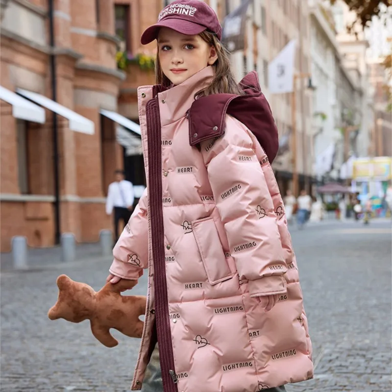 

RAISE-20 градусов русский пуховик для девочек, толстая теплая длинная зимняя куртка для девочек-подростков, детская парка для детей 5-12 лет, верхняя одежда для девочек