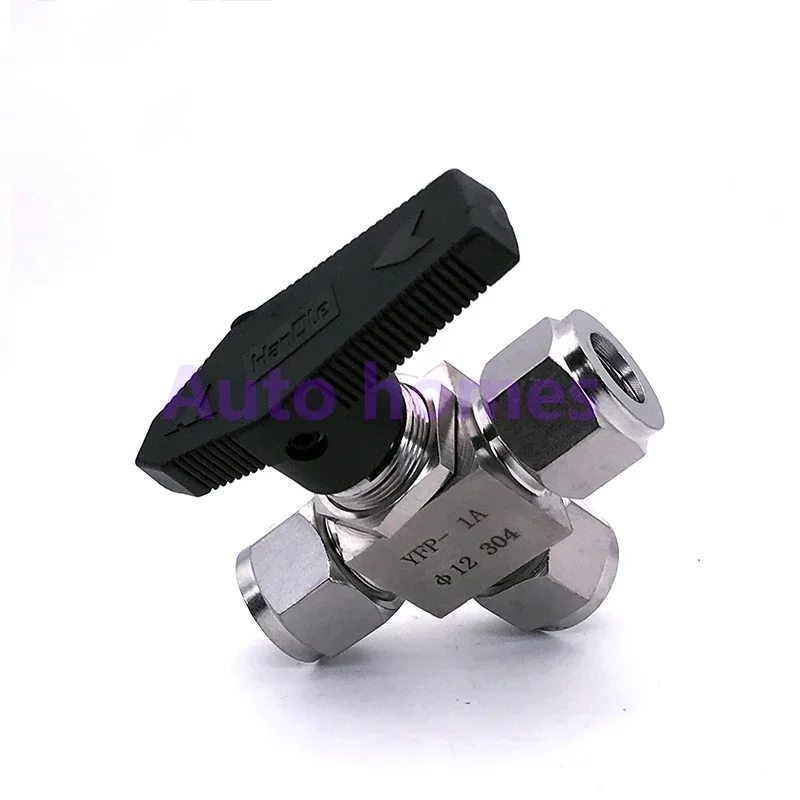 الكرة صمام الأنبوب الصلب الفولاذ المقاوم للصدأ 304 ارتفاع ضغط درجة الحرارة حمض برهان 3 طريقة الكرة صمام YFP-1A