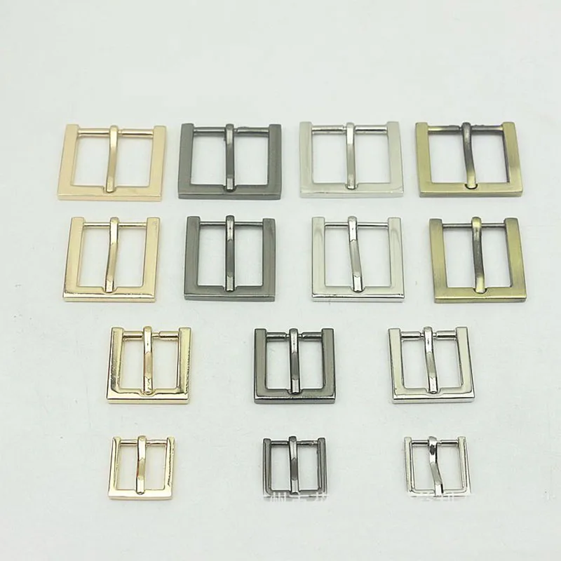 

50Pcs 13/16/20/25mm Square Metal Pin Buckle Bag Handbag Strap Belt Adjust Clasp Webbing Hook DIY Leather Crafts Accessories