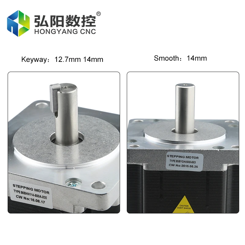 Nema 34 Stepper Motor 2-Phase 8Nm 5A 4-Lead Servo Motor High Torque (86BHH114-504D-35C) CNC Engraving And Milling Machine