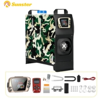 Sunster Car Parking Heater 8KW 12V Diesel Air Heater With Silencers LCD Panel Remote Control Diesel Heater For Truck Trailer RV