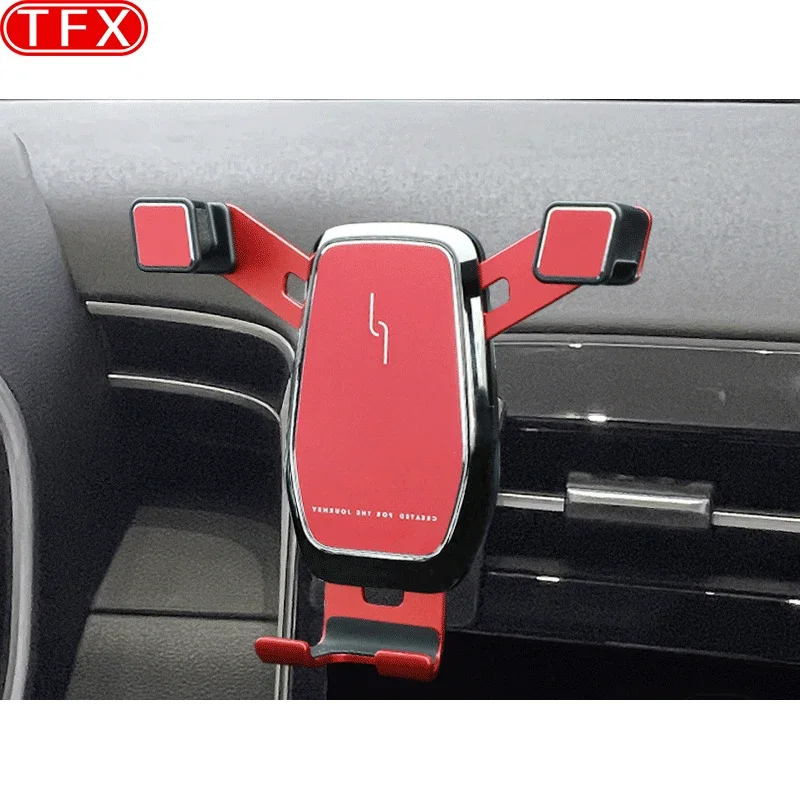 For Hyundai Tucson NX4 Car Styling Mobile Phone Holder Air Vent Mount Gravity Bracket Stand Auto Modified Accessories