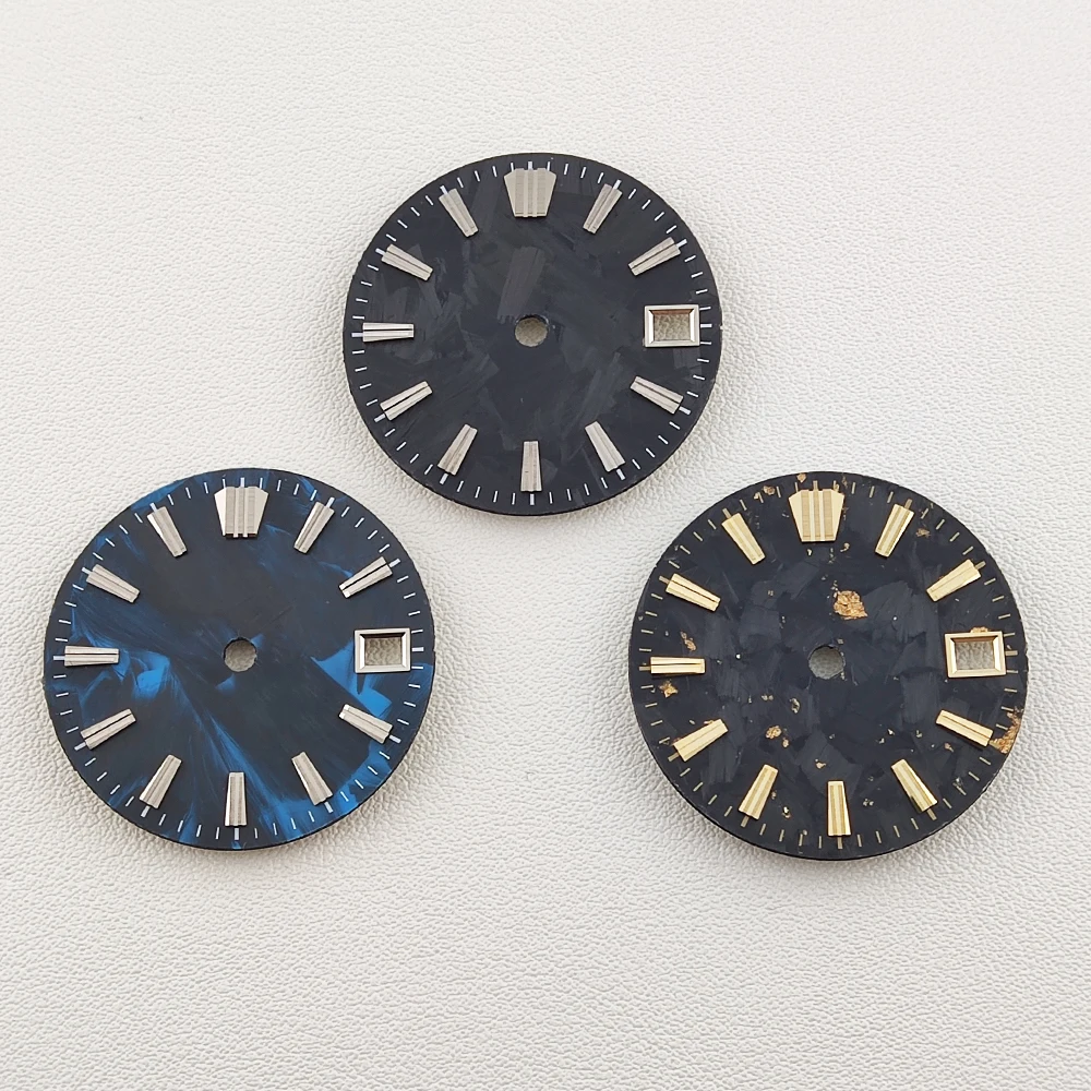 

Циферблат для часов из углеродного волокна 28,5 мм, без люминесценции, без логотипа, подходит для механизмов NH35/NH36/NH38/NH70, запчасти для часов