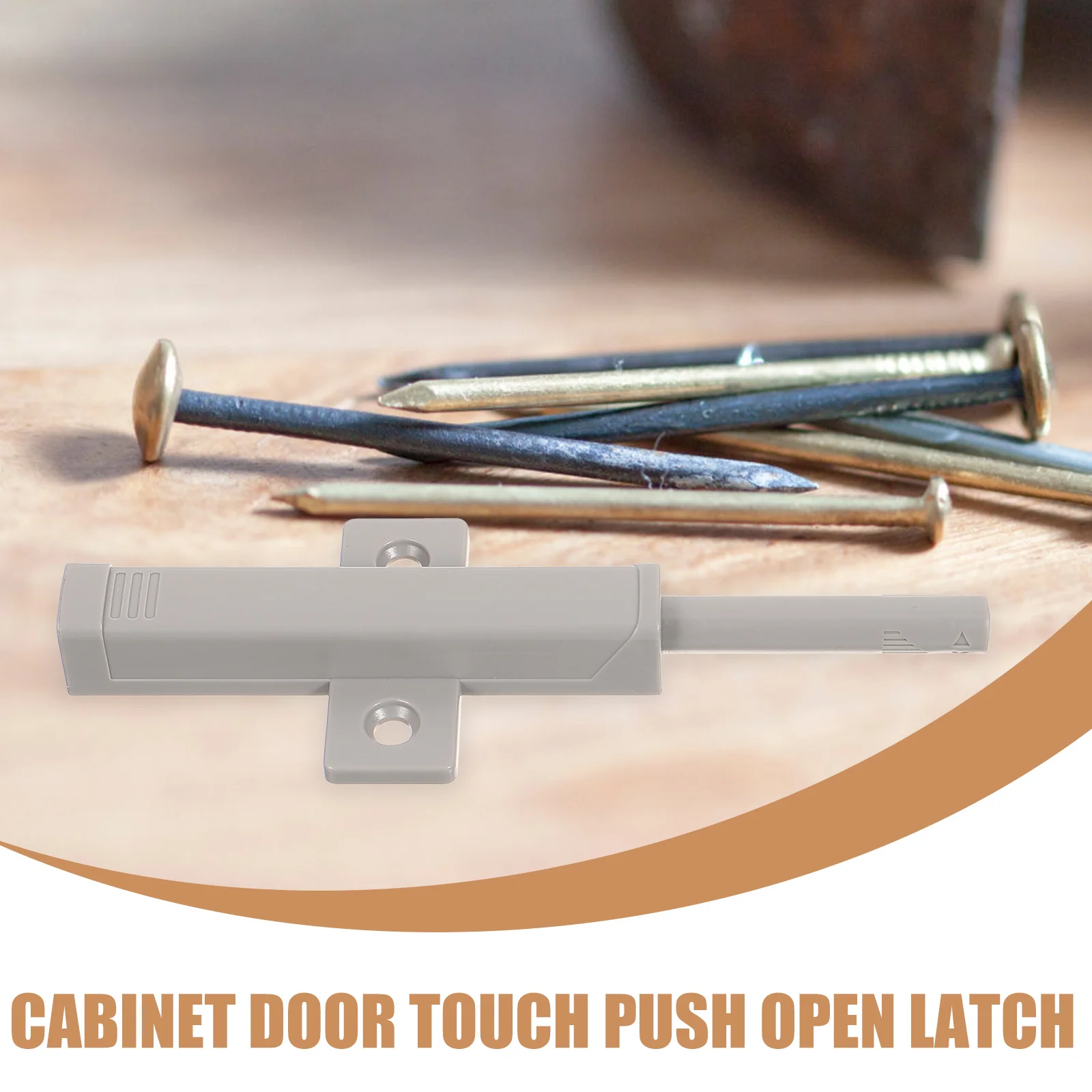 

2 set Heavy Duty Cabinet Latch Push To Open Concealed Touch Catch For Wardrobe Drawer Cabinet Door Magnetic Closure Hardware