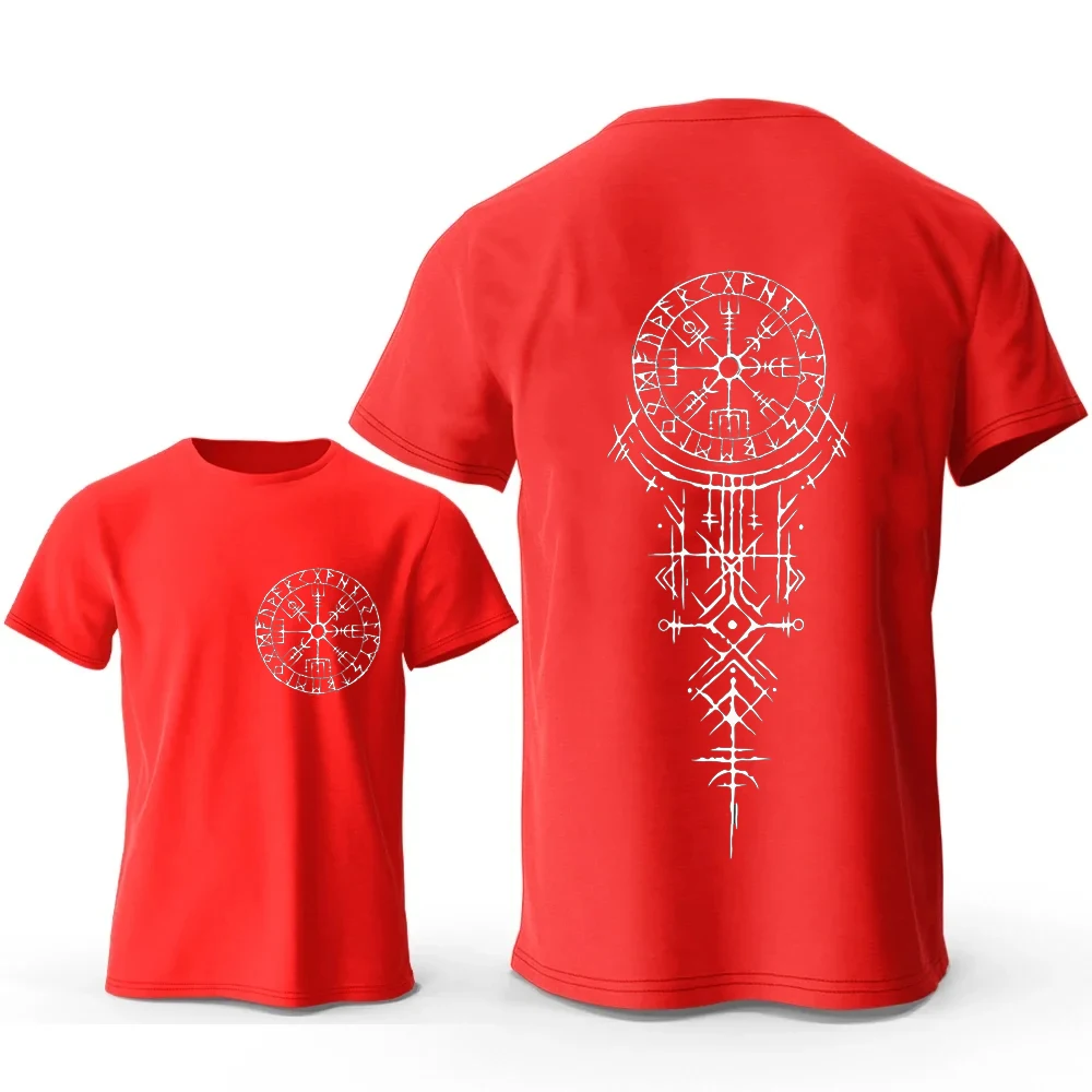 2026 Runic Compass Graphic T Shirts Funny Trip Tshirts Short Sleeve Tops Fashion Casual Harajuku T-shirts Men Brand T-shirts