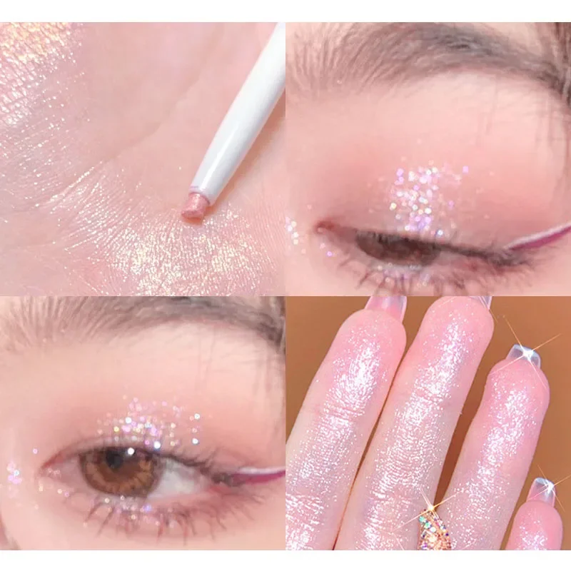 リキッドアイライナー横たわっているカイコペンマットシャドウ折り目明るく速乾性ティーブラウンペングリッターかわいいアイバッグ Aegyo-sal
